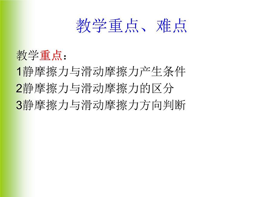 人教版（新課標(biāo)）高中物理必修一第三章相互作用——摩擦力 講稿課件PPT第8頁