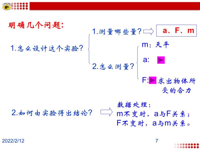 人教版（新课标）高中物理必修一第四章牛顿运动定律—— 4.2实验探究加速度与力质量的关系课件PPT07