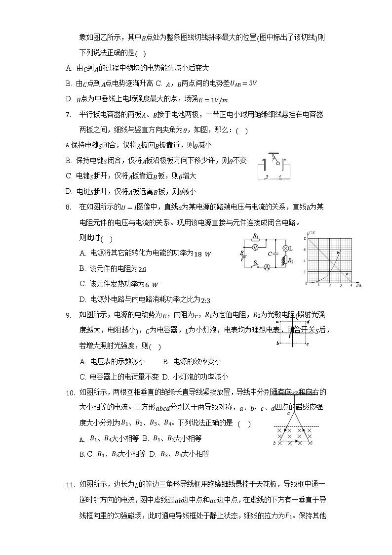 2021-2022学年吉林省辉南县第六中学高二上学期周测物理试题(Word版)02