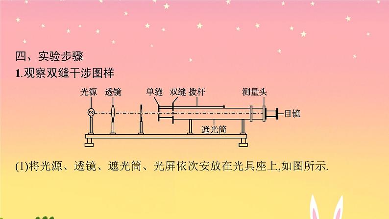 2021-2022学年高中物理新粤教版选择性必修第一册 第四章第五节 用双缝干涉实验测定光的波长 课件(34张)第7页