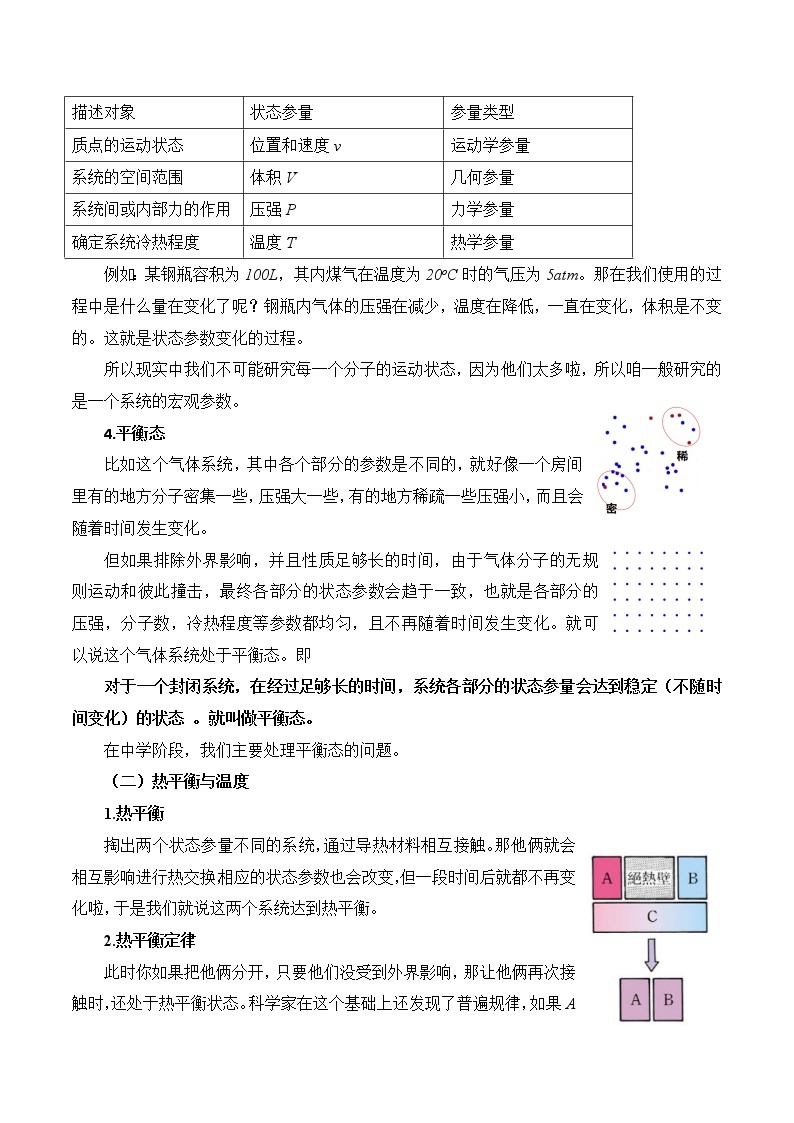 新教材 高中物理选择性必修三  2.1 温度和温标  课件+教案+练习(含答案)02