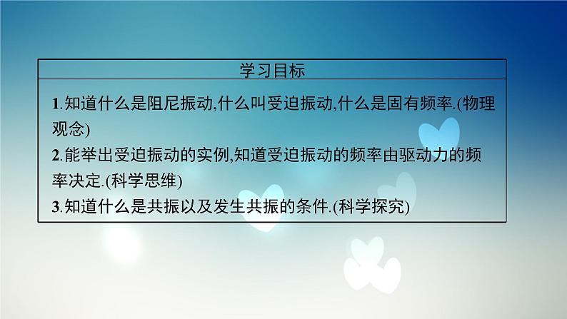 2021-2022学年高中物理新粤教版选择性必修第一册 第二章第五节 受迫振动 共振 课件第3页