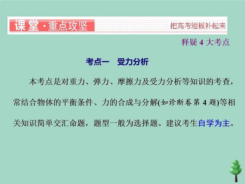 2022年高考物理二轮复习第一部分专题一力与运动第一讲力与物体平衡课件第4页