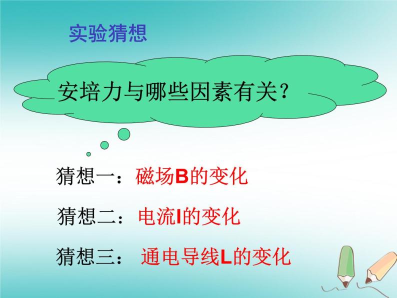 2022年高中物理第6章磁场对电流和运动电荷的作用6.1探究磁场对电流的作用课件鲁科版选修3_104