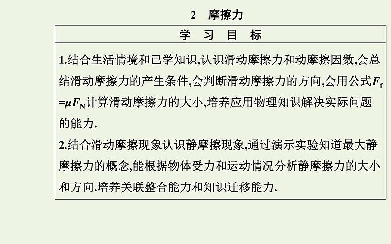新教材高中物理第三章相互作用__力2摩擦力课件新人教版必修第一册第2页