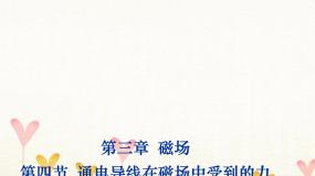 2021学年4 通电导线在磁场中受到的力背景图ppt课件