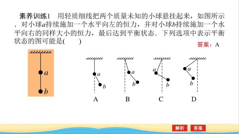 高中物理微专题二共点力平衡中的“两类”典型问题课件新人教版必修第一册07