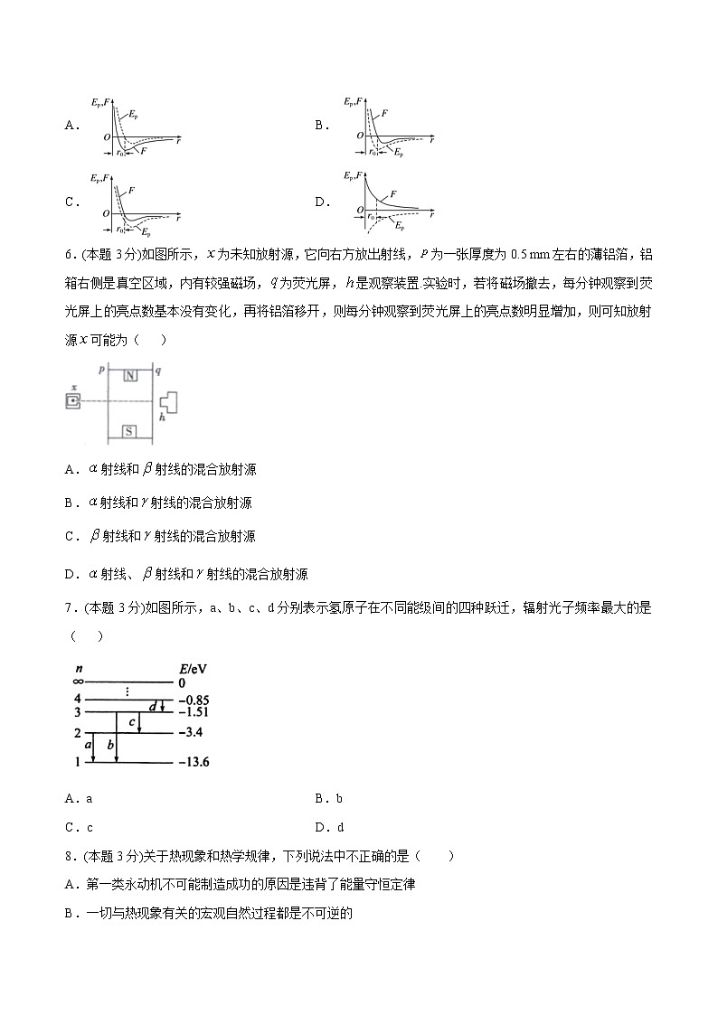 综合复习三 检测 高中物理新人教版选择性必修第三册(2022年)02