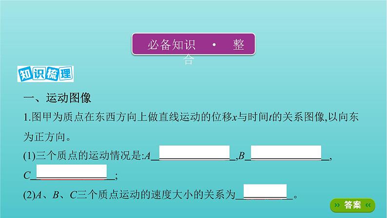 2022年新教材高考物理总复习第一章运动的描述匀变速直线运动第3讲运动图像追及相遇问题课件第2页