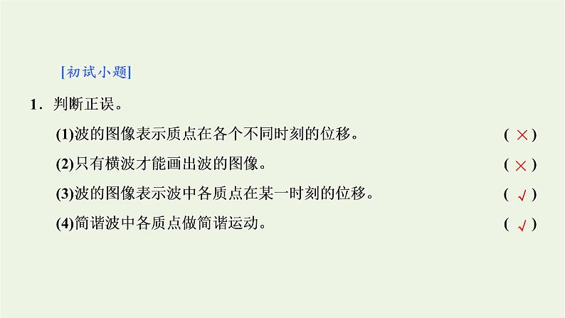 第三章机械波2波的描述课件07