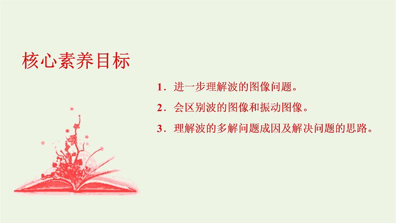 第三章机械波习题课二波的图像与振动图像的综合问题波的多解问题课件第2页