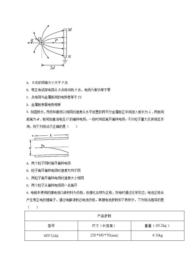 2022浙江省精诚联盟高二下学期3月联考物理试题含答案第2页