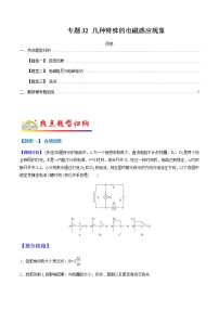（全國通用）高考物理二輪熱點(diǎn)題型歸納與變式演練 專題32 幾種特殊的電磁感應(yīng)現(xiàn)象（解析+原卷）學(xué)案