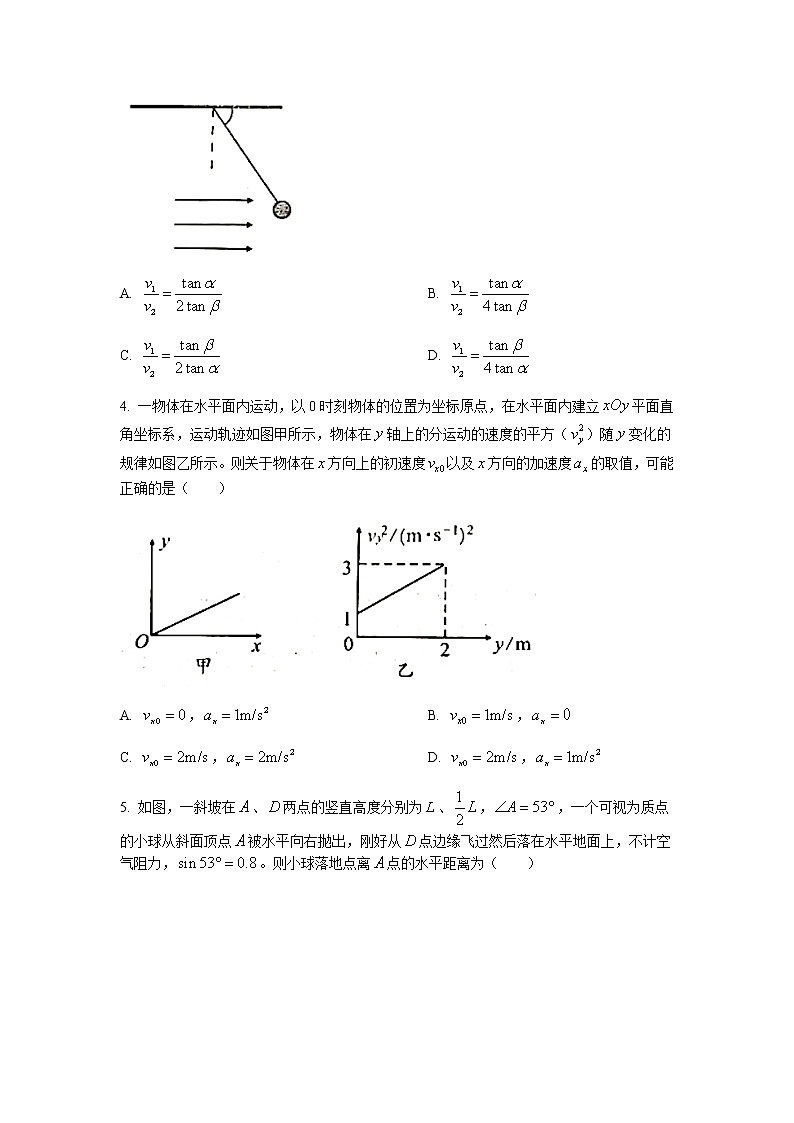 2022届安徽省A10联盟高三上学期11月段考物理试题含答案02