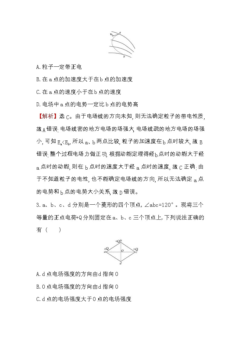 高考物理一轮复习课时分层练习7.1《库仑定律 电场力的性质》(含答案详解)第2页