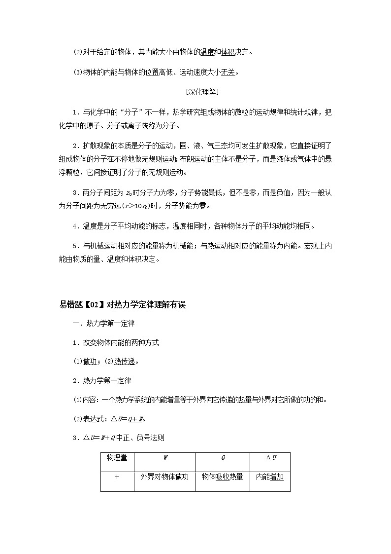 易错点15 选修3-3—备战2022年高考物理一轮复习易错题第3页