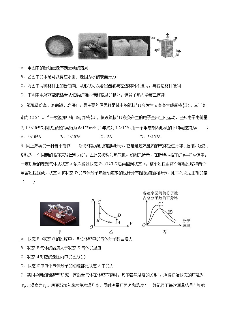 押题精选15 热学-2022年高考物理108所名校押题精选(原卷版)第2页