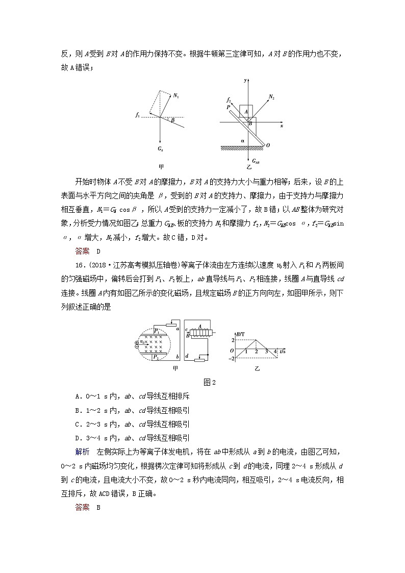 高考物理二轮专项复习选择题满分练02 (含详解)第2页