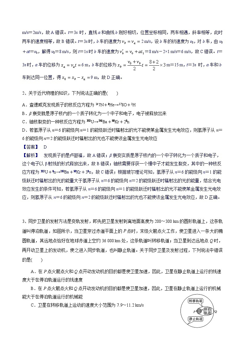 2022年全国高考物理考前冲刺押题卷(四)(解析版)第2页