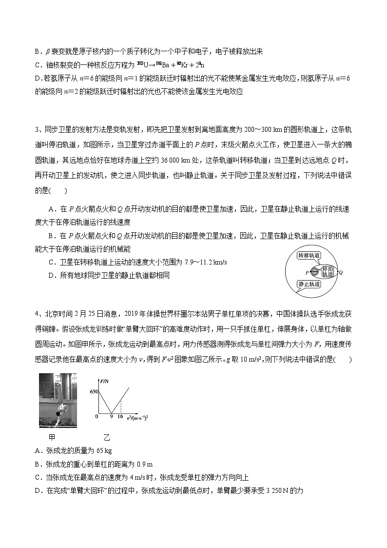 2022年全国高考物理考前冲刺押题卷(四)(原卷版)第2页