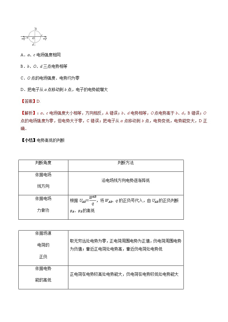 专题8.2 电场能的性质-2021年高考物理一轮复习考点扫描学案03