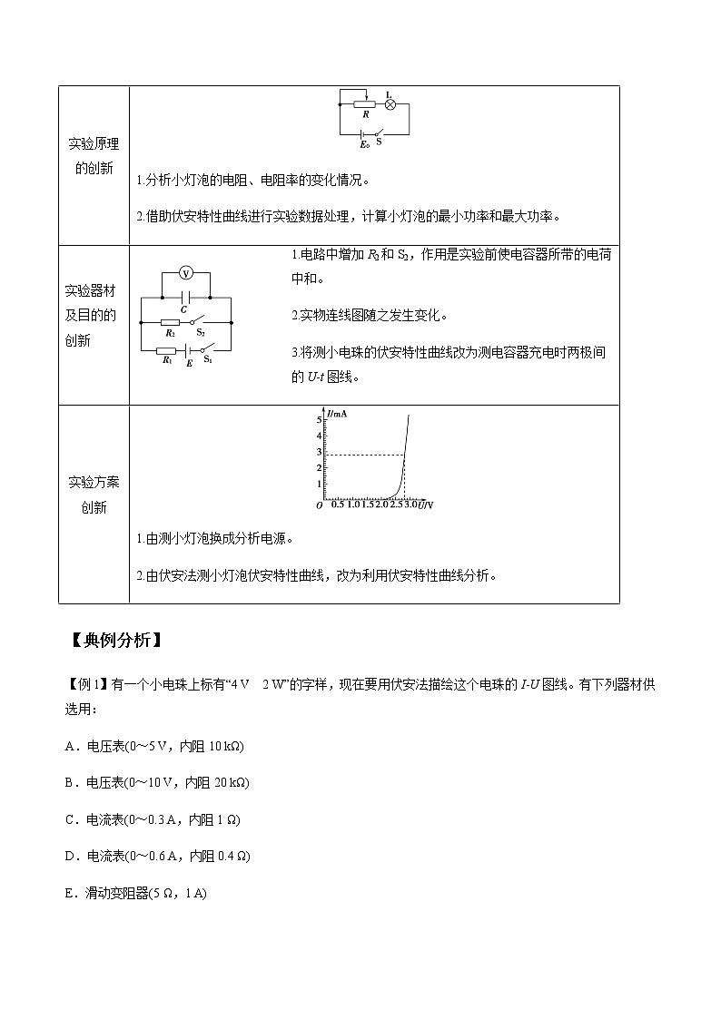 专题9.6 描绘小电珠的伏安特性曲线-2021年高考物理一轮复习考点扫描学案03