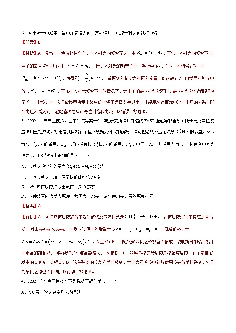 专题20 原子结构和原子核(解析版)第2页