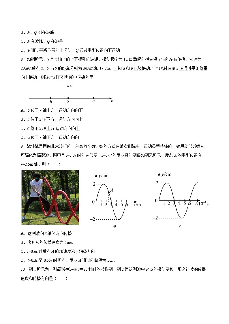 3.2波的描述专题复习2021—2022学年高中物理人教版(2019)选择性必修第一册第3页