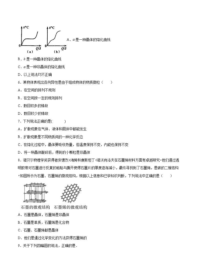 2.4固体同步练习2021—2022学年高中物理人教版(2019)选择性必修第三册02