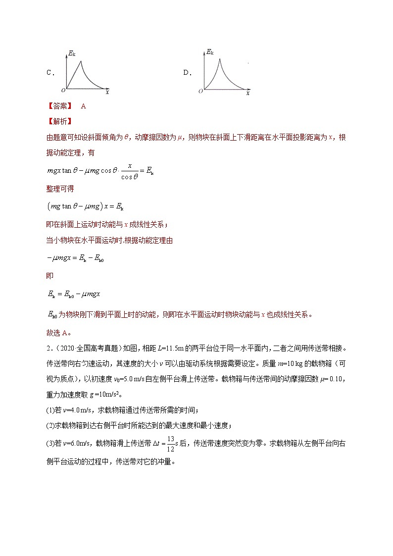 预测07   动能定理综合应用-【临门一脚】 高考物理三轮冲刺过关03