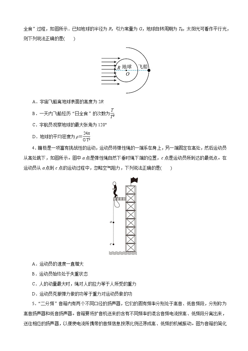2022年全国高考物理临考冲刺必刷卷(一)(word版)第2页