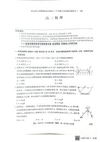 2022届河北省九师联盟高三下学期3月质量检测联考（一模）物理试题 PDF版