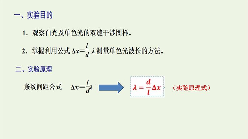 第四章光4实验:用双缝干涉测量光的波长课件02