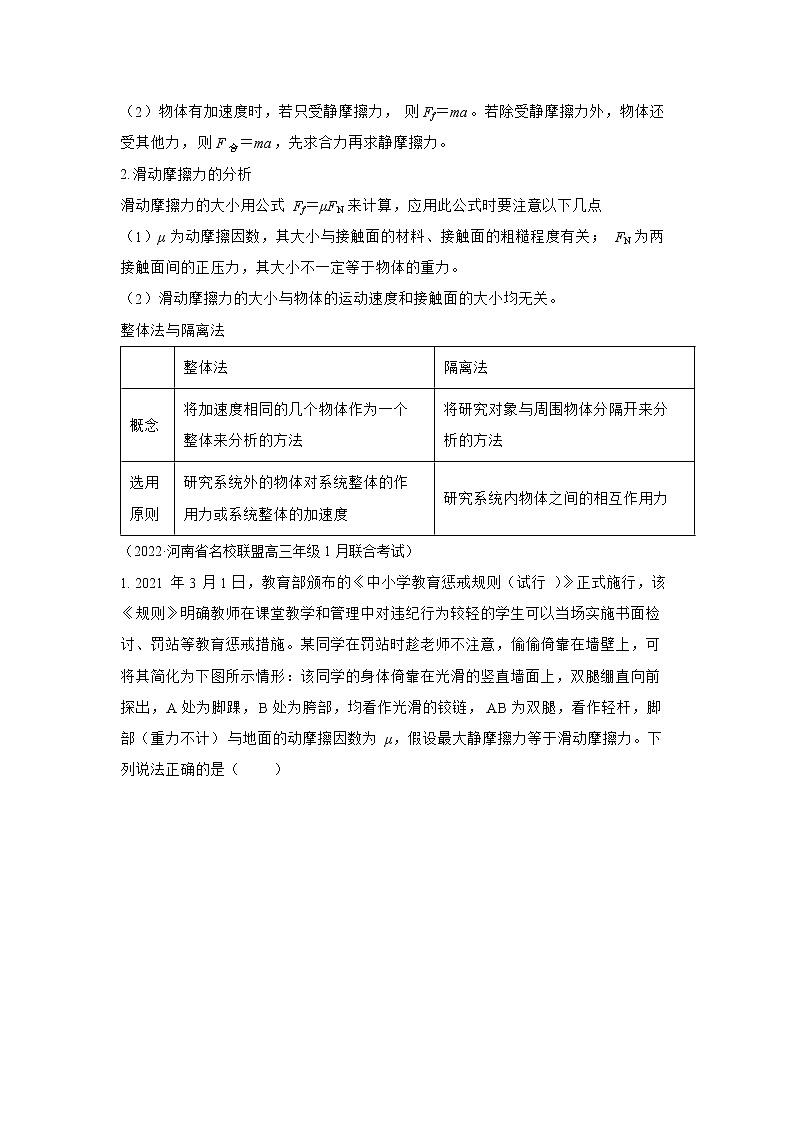 专题01 相互作用及物体的平衡-2022年高考物理三轮冲刺与命题大猜想第2页