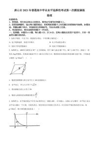 2021届河北省唐山市高三高考一模考试物理试题 PDF版