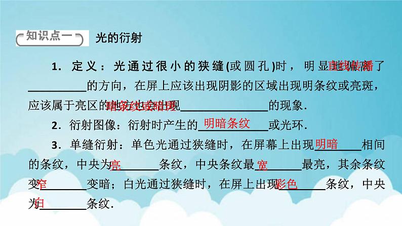 新人教版高中物理选择性必修第一册第四章光56光的衍射光的偏振激光课件第6页