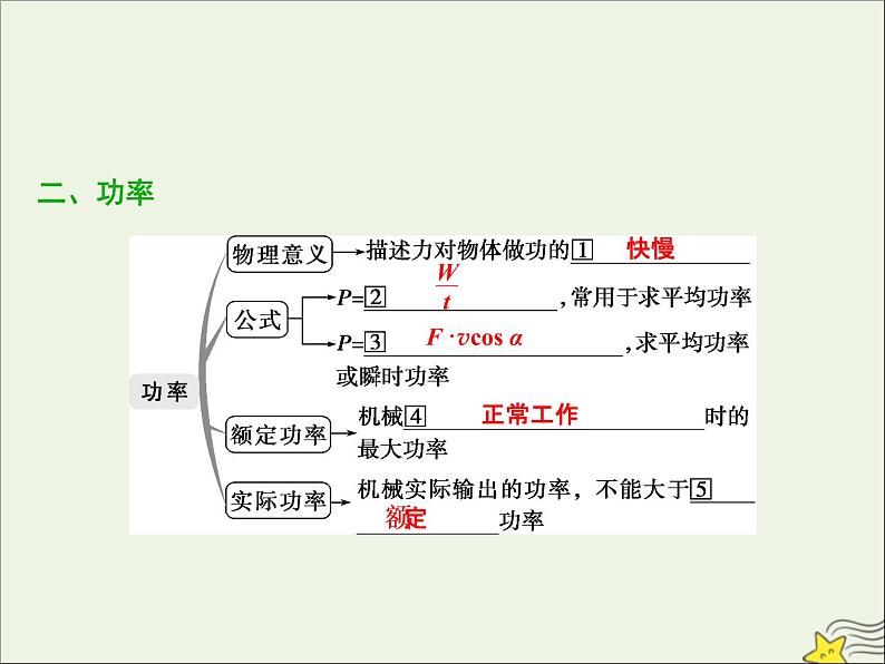 高考物理一轮复习第五章机械能及其守恒定律第一节功和功率课件07