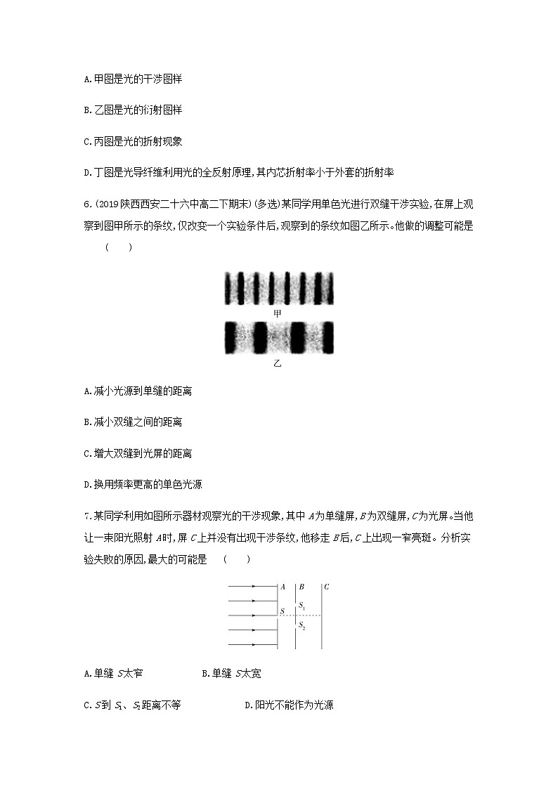 鲁科版高中物理选择性必修第一册第5章光的干涉衍射和偏振本章达标检测含解析03
