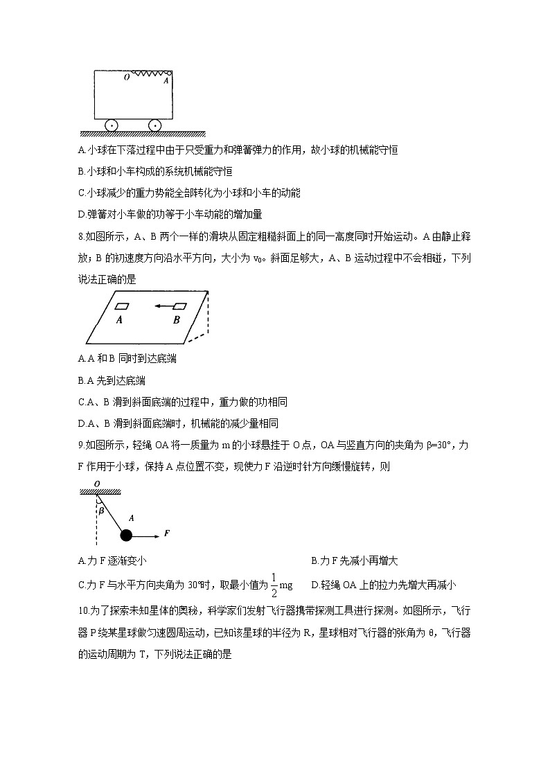 2021河南省“顶尖计划”高一下学期期末联考物理含答案第3页
