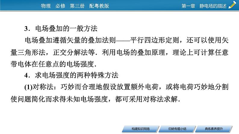 2022-2023年粤教版(2019)新教材高中物理必修3 第1章静电场的描述本章小结课件第6页