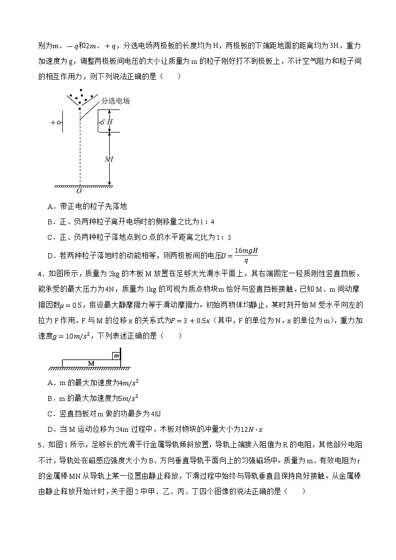 2022届广东省普通高中物理学业水平选择性模拟考试试卷(word版)第2页