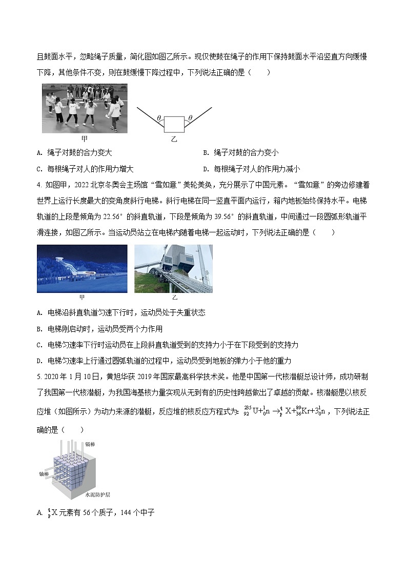 物理-2022年高考考前押题密卷(浙江卷)(考试版)第2页