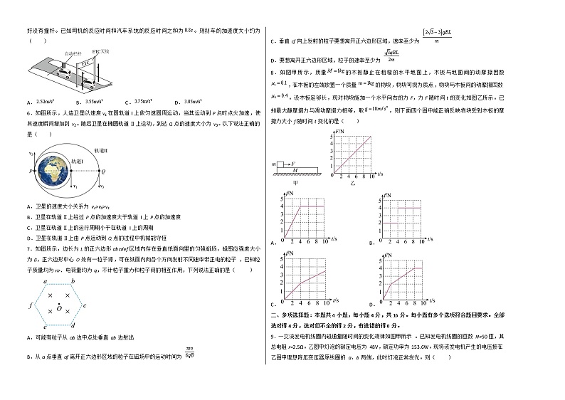 2022年高考物理押题预测卷01(山东卷)(考试版)第2页