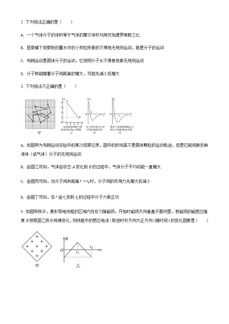 2021-2022学年内蒙古通辽市开鲁县第一中学高二(下)期中物理试题含答案02