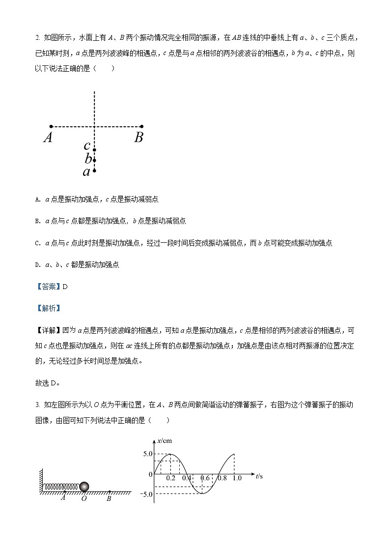 2021-2022学年山西省临汾市翼城中学高二(下)5月物理试题含解析第2页