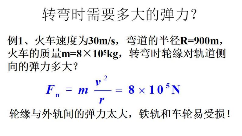 2022-2023年人教版(2019)新教材高中物理必修2 第6章圆周运动6-4生活中的圆周运动课件(2)06