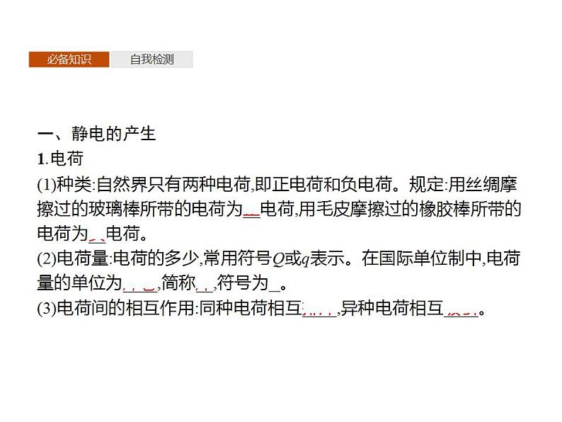2022-2023年鲁科版(2019)新教材高中物理必修3 第1章静电力与电场强度1-1静电的产生及其微观解释课件第3页