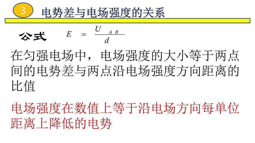 2022-2023年魯科版(2019)新教材高中物理必修3 第2章電勢(shì)能與電勢(shì)差2-3電勢(shì)差與電場(chǎng)強(qiáng)度關(guān)系課件第7頁