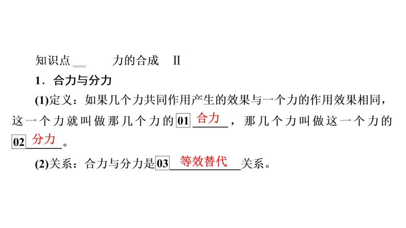 2022-2023年高考物理一轮复习 第2章第2讲力的合成与分解课件04