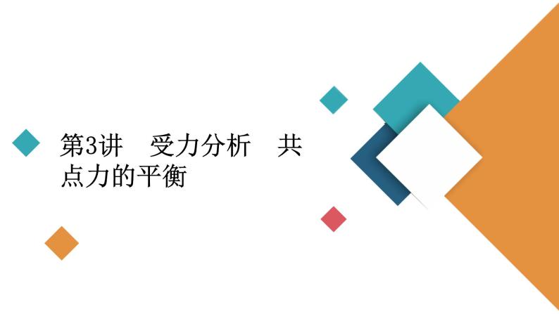 2022-2023年高考物理一轮复习 第2章第3讲受力分析共点力的平衡课件02